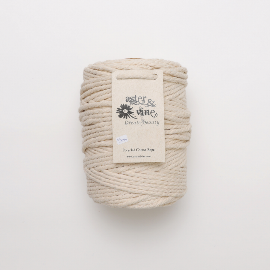 Aster & Vine 5mm Recycled Cotton Rope