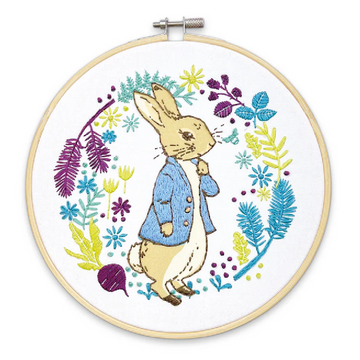 Embroidery Kit: Peter Rabbit Plans His Next Adventure