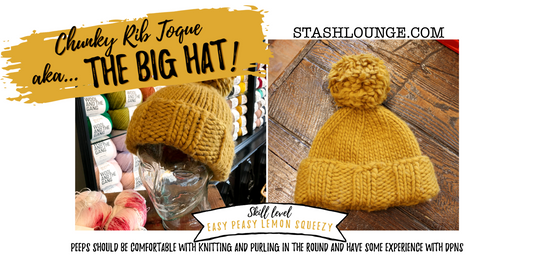 Chunky Rib Toque aka THE BIG HAT!