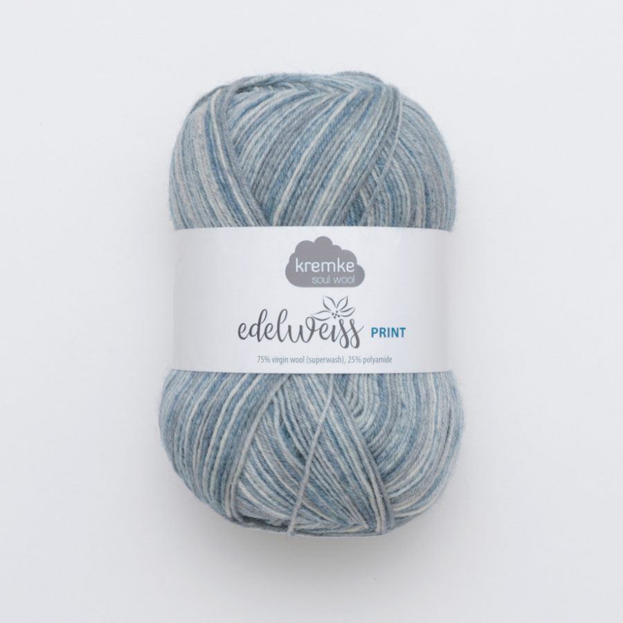 Kremke Soul Wool Edelweiss Print
