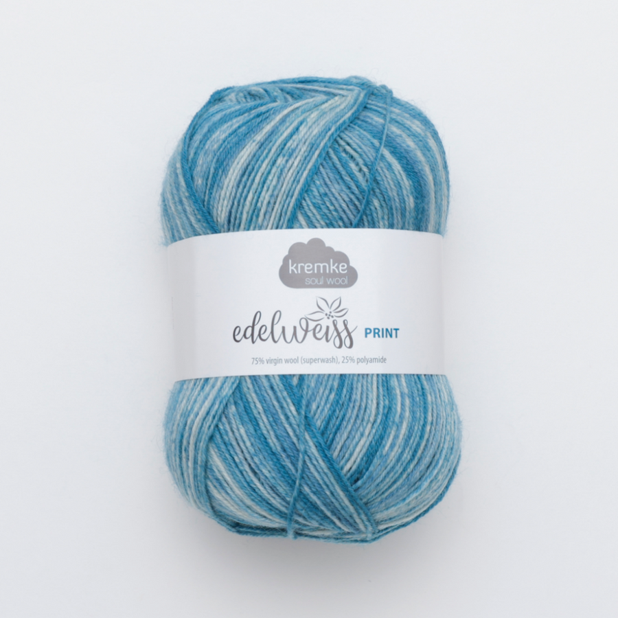 Kremke Soul Wool Edelweiss Print