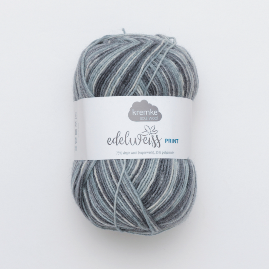 Kremke Soul Wool Edelweiss Print