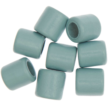Macrame Beads | Turquoise Tube 17mm