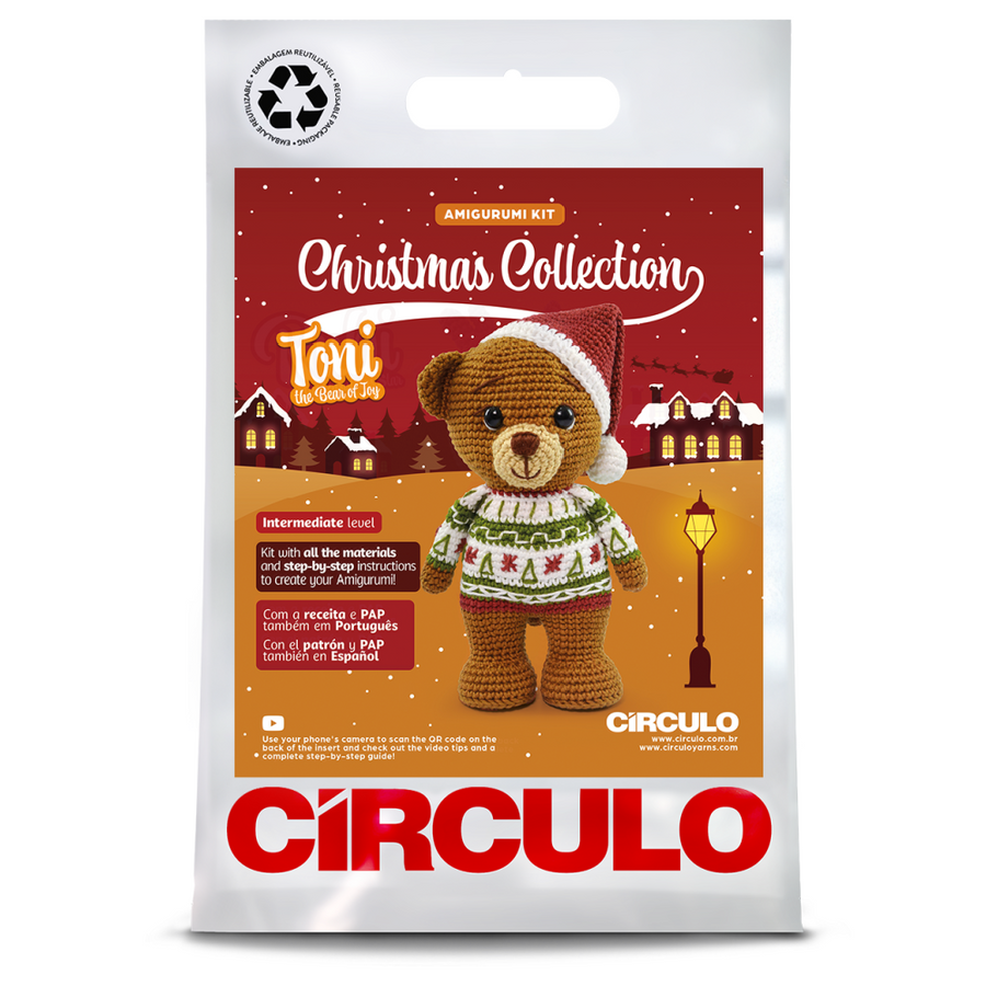 Circulo Amigurumi Kit | Christmas 2025 | Toni The Bear of Joy