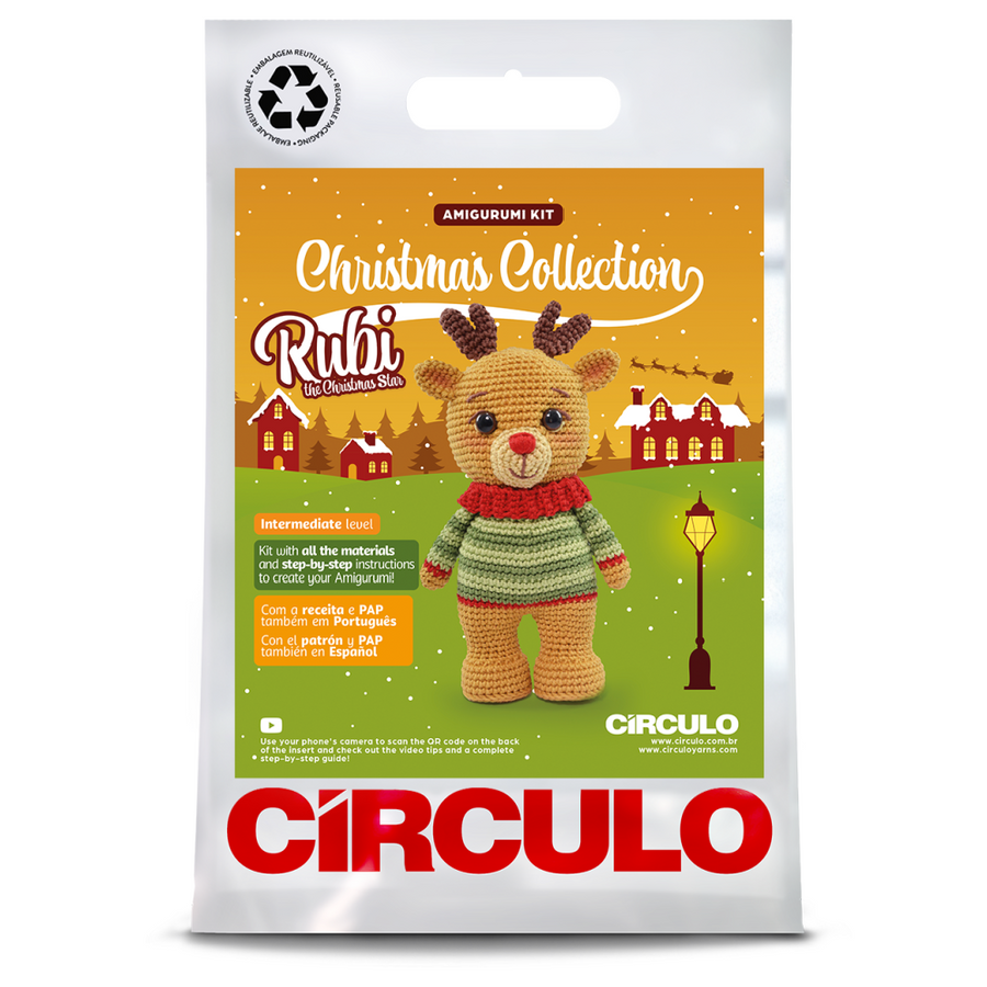 Circulo Amigurumi Kit | Christmas 2025 | Rubi Reindeer