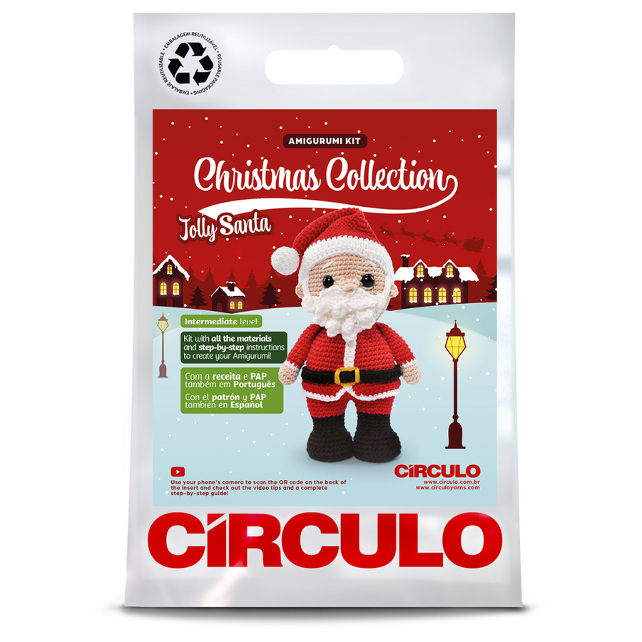 Circulo Amigurumi Kit | Christmas 2025 | Jolly Santa