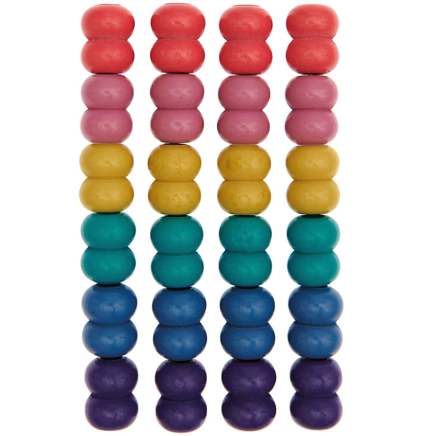 Macrame Bead Set | Rainbow