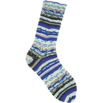 Rico Socks Neon Fair Isle 4 Ply