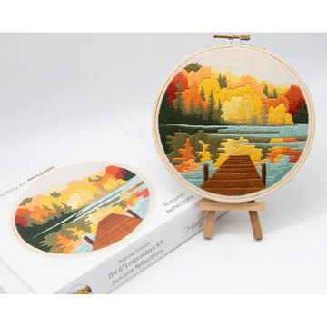 Anna Angiel Embroidery Kit | Autumn Reflections