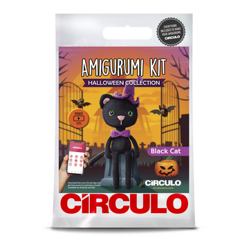 Circulo Amigurumi Kit | Halloween - Black Cat