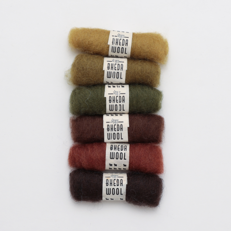 Bhedawool Felting Fibre Mini Packs