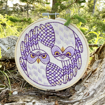 Hook, Line & Tinker Embroidery Kit | Burrowing Owls