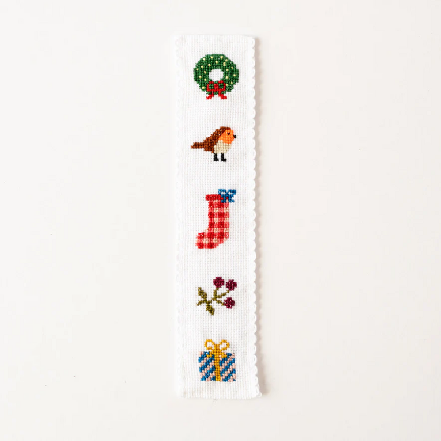 Cotton Clara Christmas Cross Stitch Bookmark Kit
