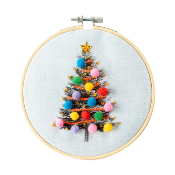 Cotton Clara Christmas Tree Emboidery Kit