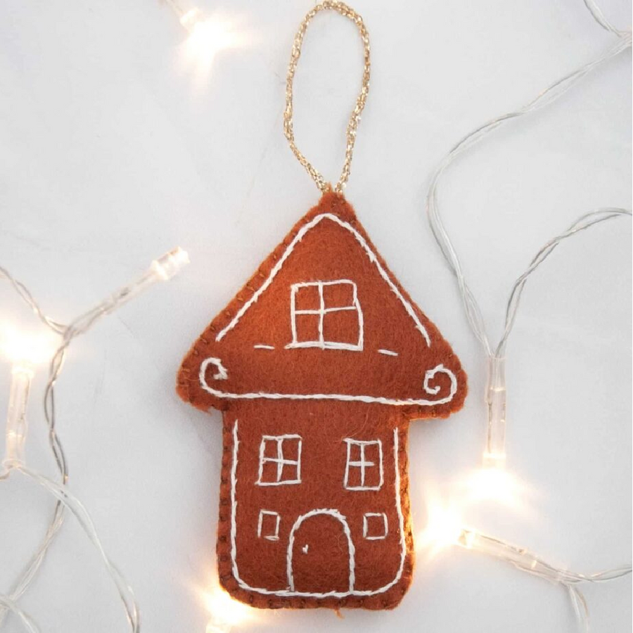Felt Christmas Decoration Kit | Gingerbread House