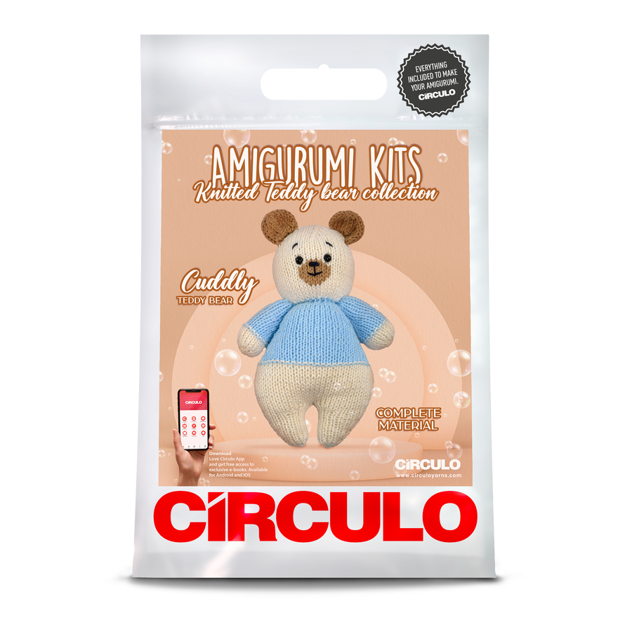 Circulo Amigurumi Kit | Knit Teddy Bear - Cuddly Teddy