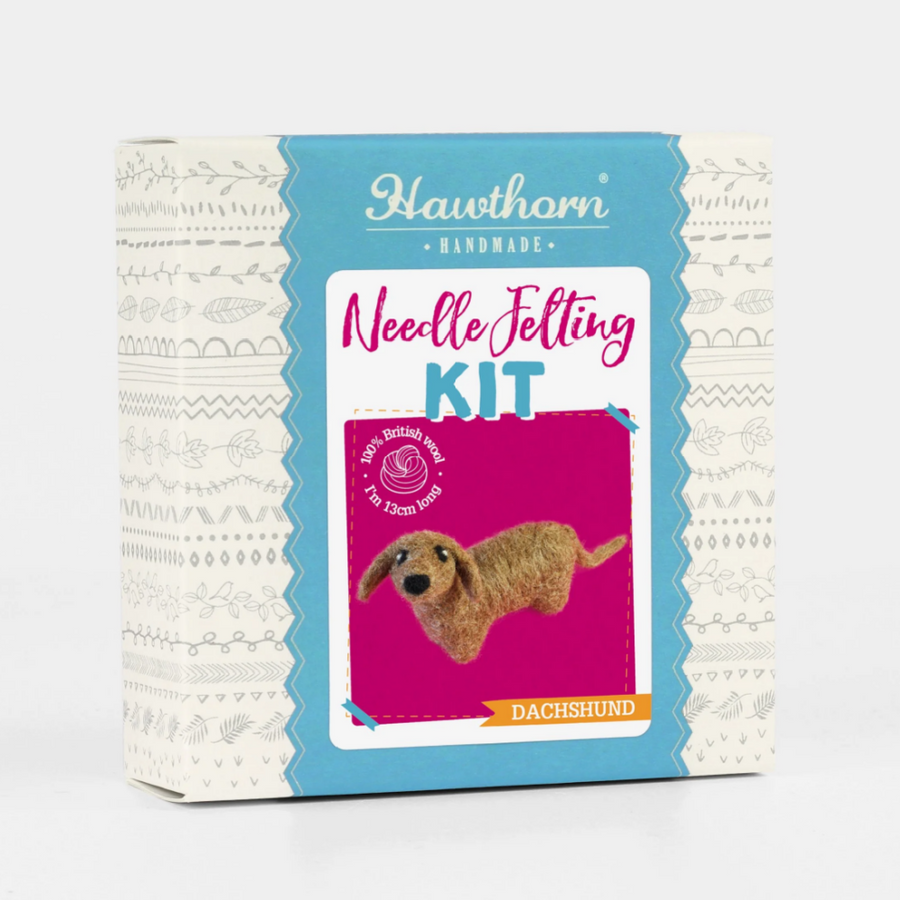 Hawthorn Handmade Mini Needle Felting Kit | Dachshund