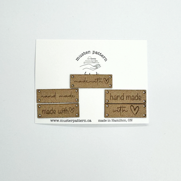 muster.pattern Flat Suede Tags 1.5x0.5