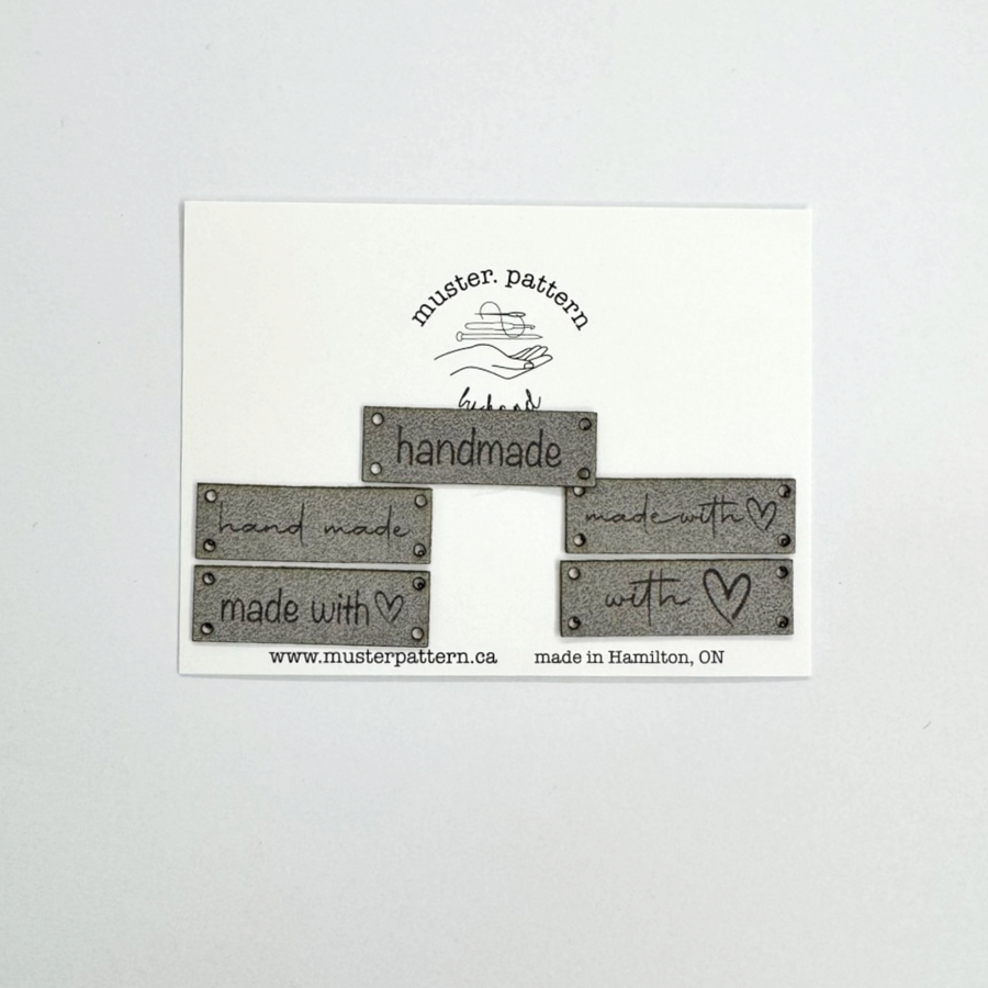 muster.pattern Flat Suede Tags 1.5x0.5