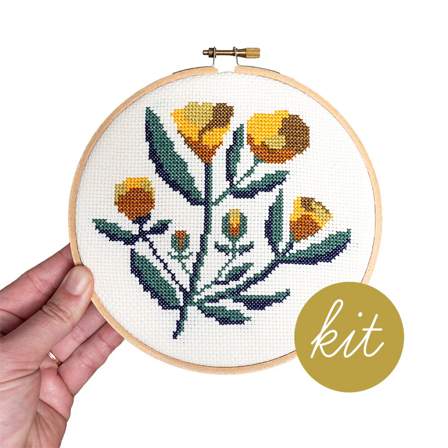 Junebug and Darlin Floweret Cross Stitch Kit