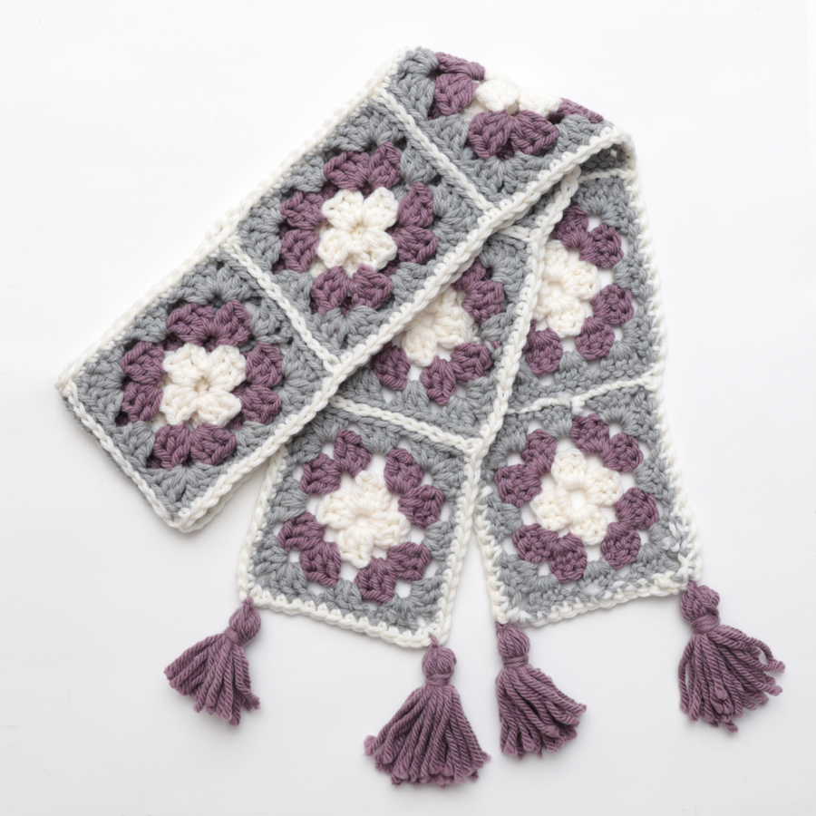 Crochet Level 2: Granny Square Scarf