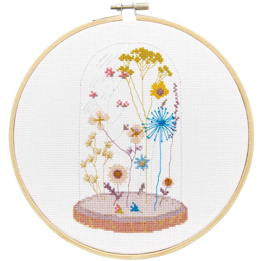 Large Cross Stitch Kit: Glass Bell