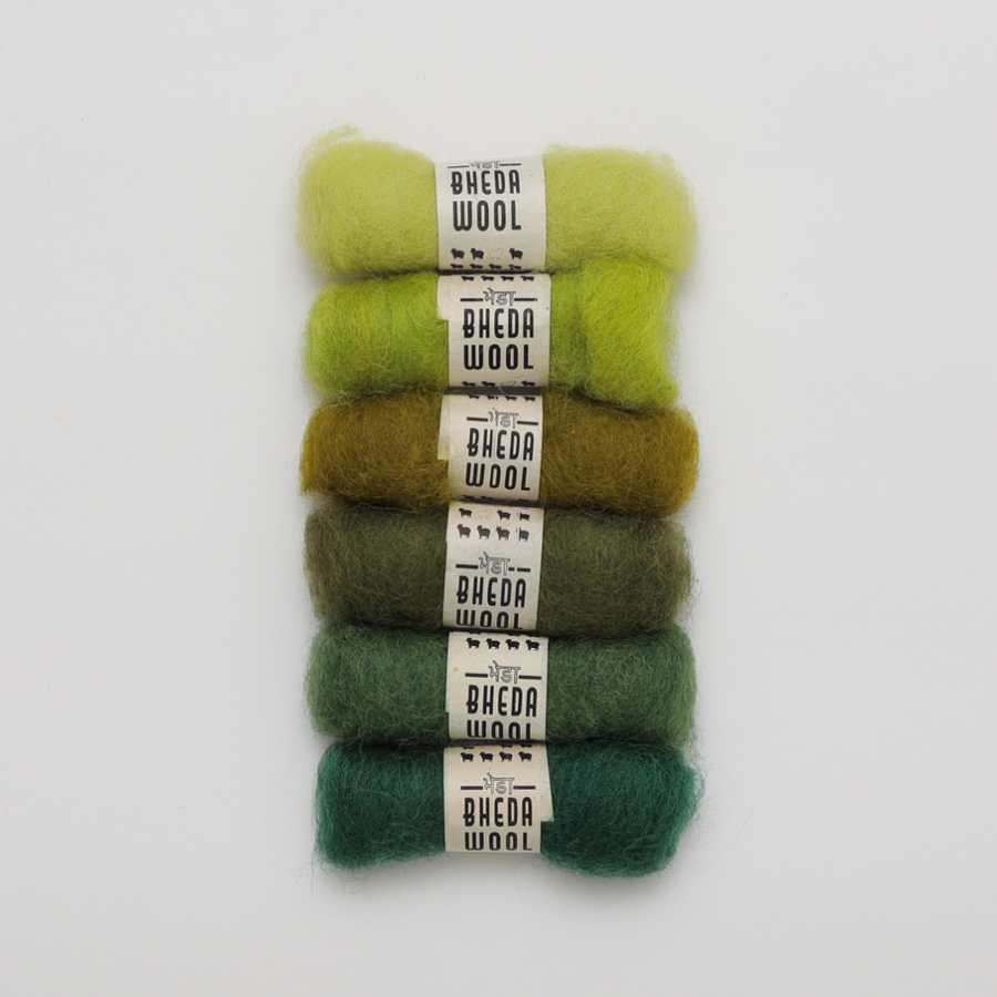 Bhedawool Felting Fibre Mini Packs