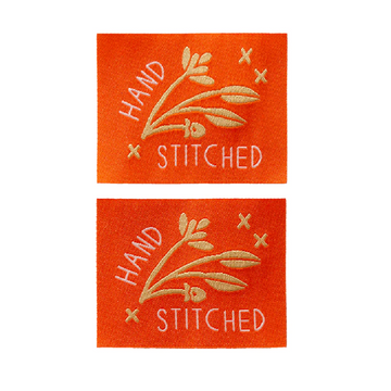 Junebug and Darlin Hand Stitched Woven Labels | 2 Pack