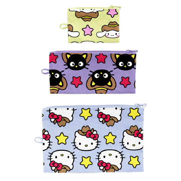 Baggu Flat Pouch Set of 3