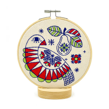 Hook, Line & Tinker Embroidery Kit | Partridge