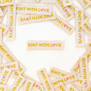Sarah Hearts Woven Labels | Knit with Love