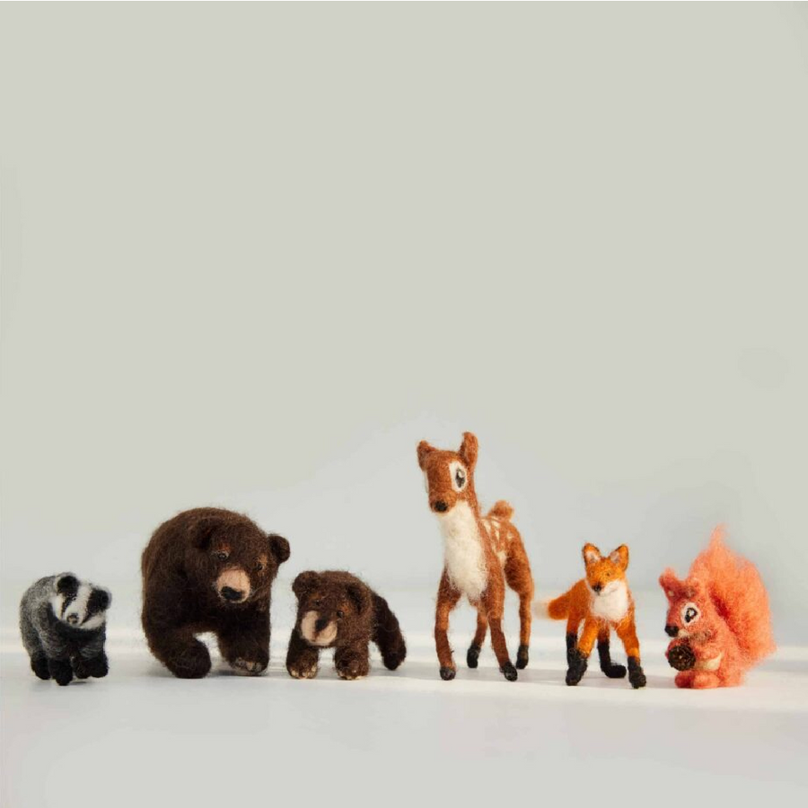 Needle Felting Starter Kit | Forest Animals