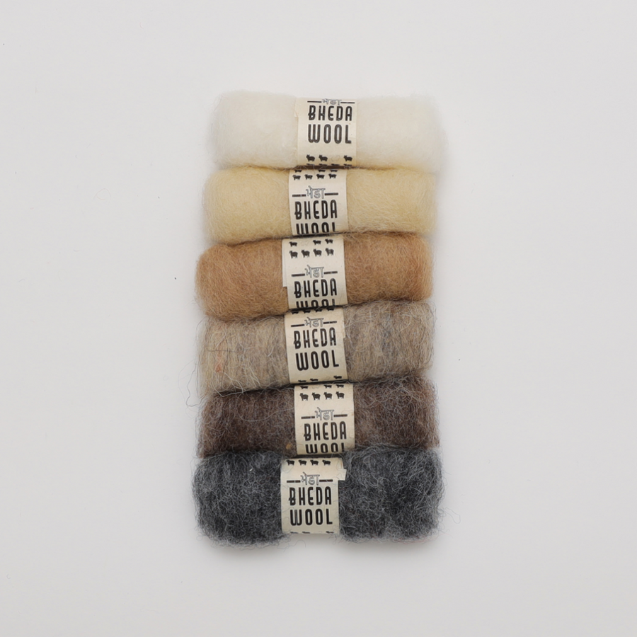 Bhedawool Felting Fibre Mini Packs