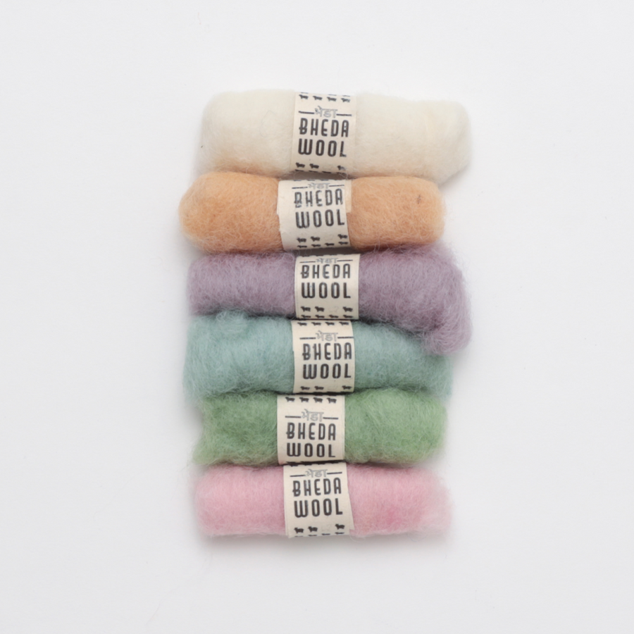 Bhedawool Felting Fibre Mini Packs