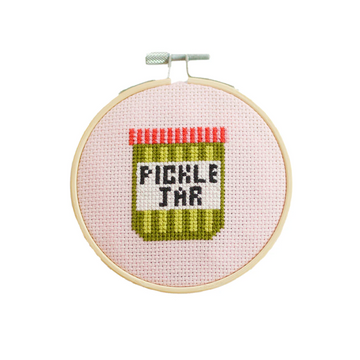 Cotton Clara Pickle Jar Cross Stitch Kit