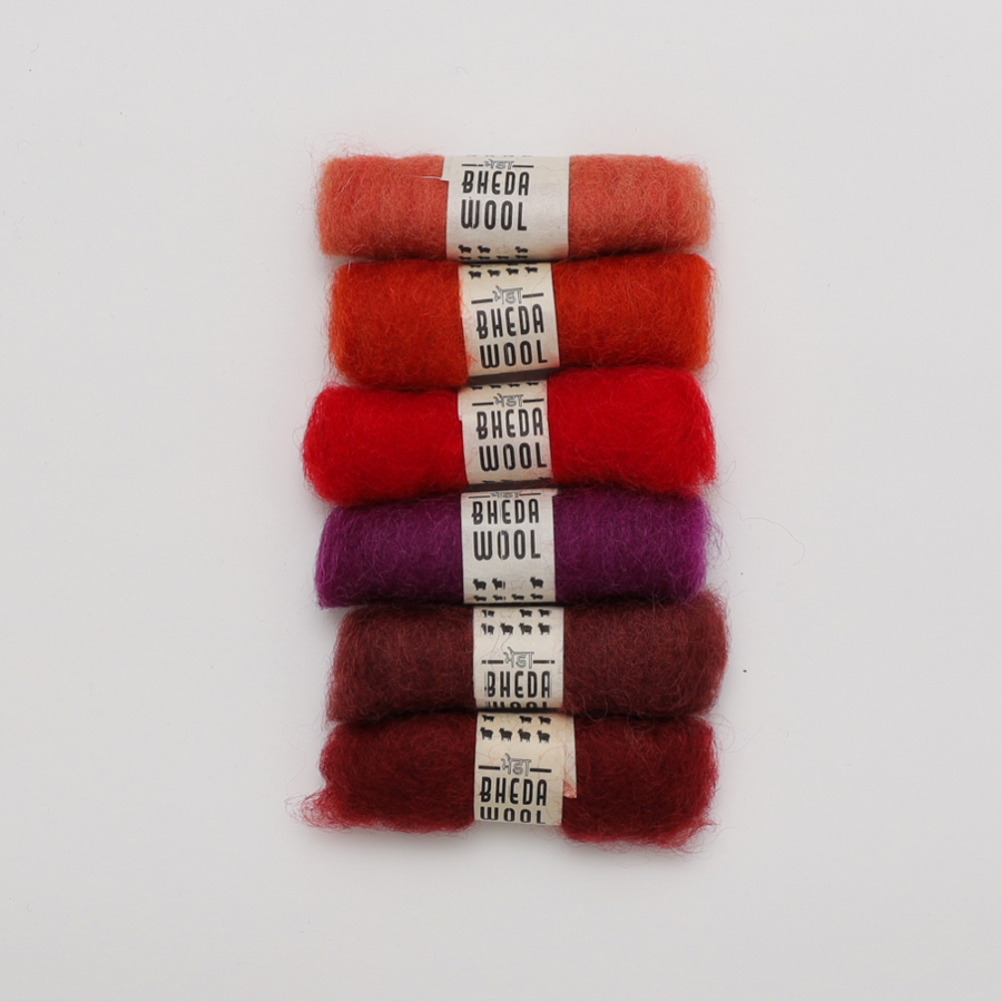 Bhedawool Felting Fibre Mini Packs