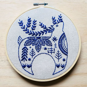 Hook, Line & Tinker Embroidery Kit | Hygge Reindeer