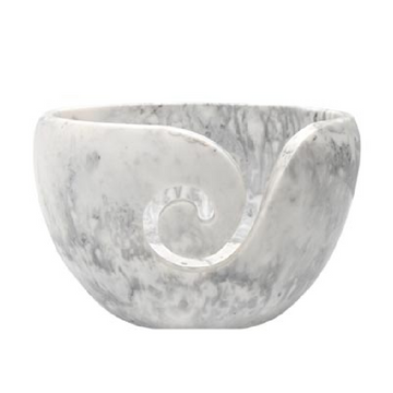 Estelle Resin Yarn Bowl with Marble Tone