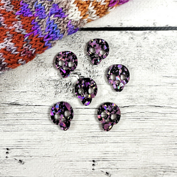 Katrinkles 3/4 in. Acrylic Skull Buttons