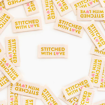 Sarah Hearts Woven Labels | Stitched with Love