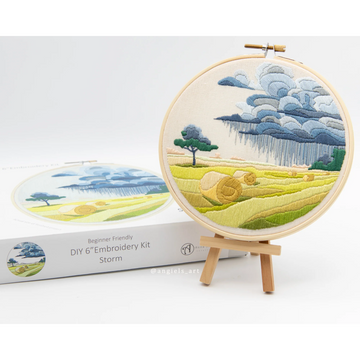 Anna Angiel Embroidery Kit | Storm