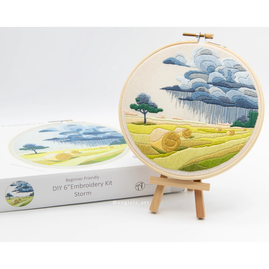 Anna Angiel Embroidery Kit | Storm