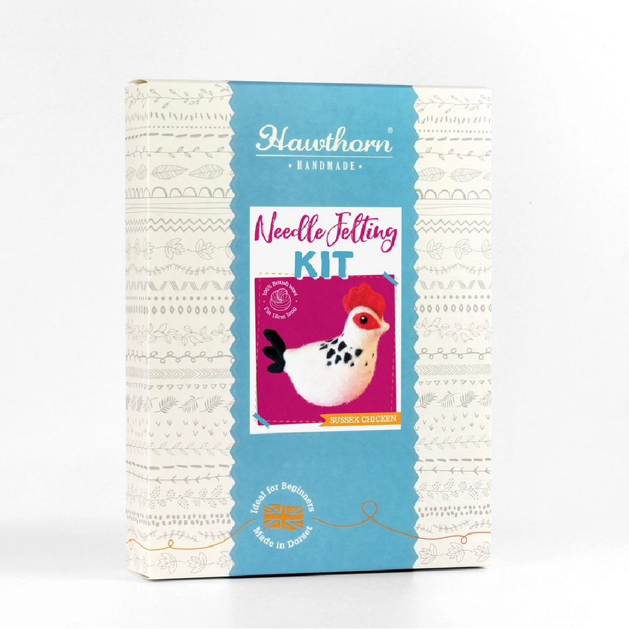 Hawthorn Handmade Needle Felting Kit | Sussex Chicken