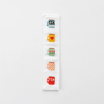Cotton Clara Tea/Mugs Cross Stitch Bookmark Kit