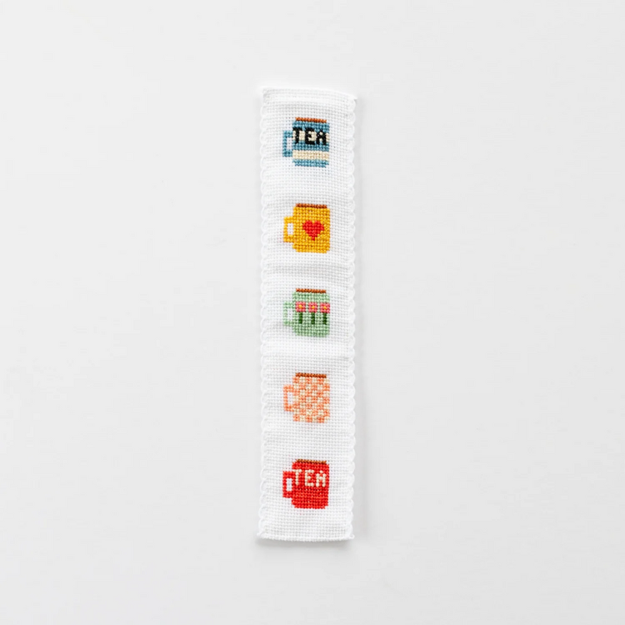 Cotton Clara Tea/Mugs Cross Stitch Bookmark Kit