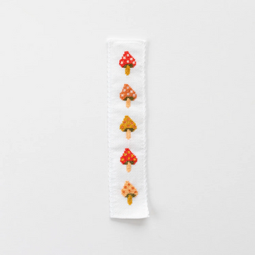 Cotton Clara Toadstool Cross Stitch Bookmark Kit