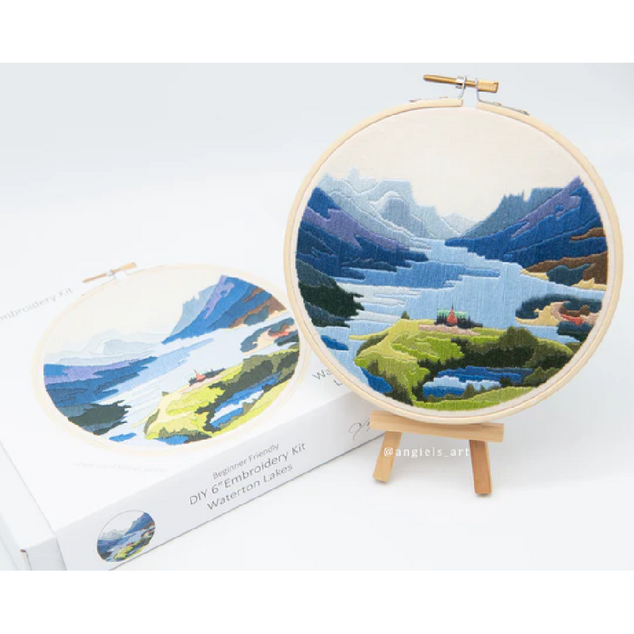 Anna Angiel Embroidery Kit | Waterton Lakes
