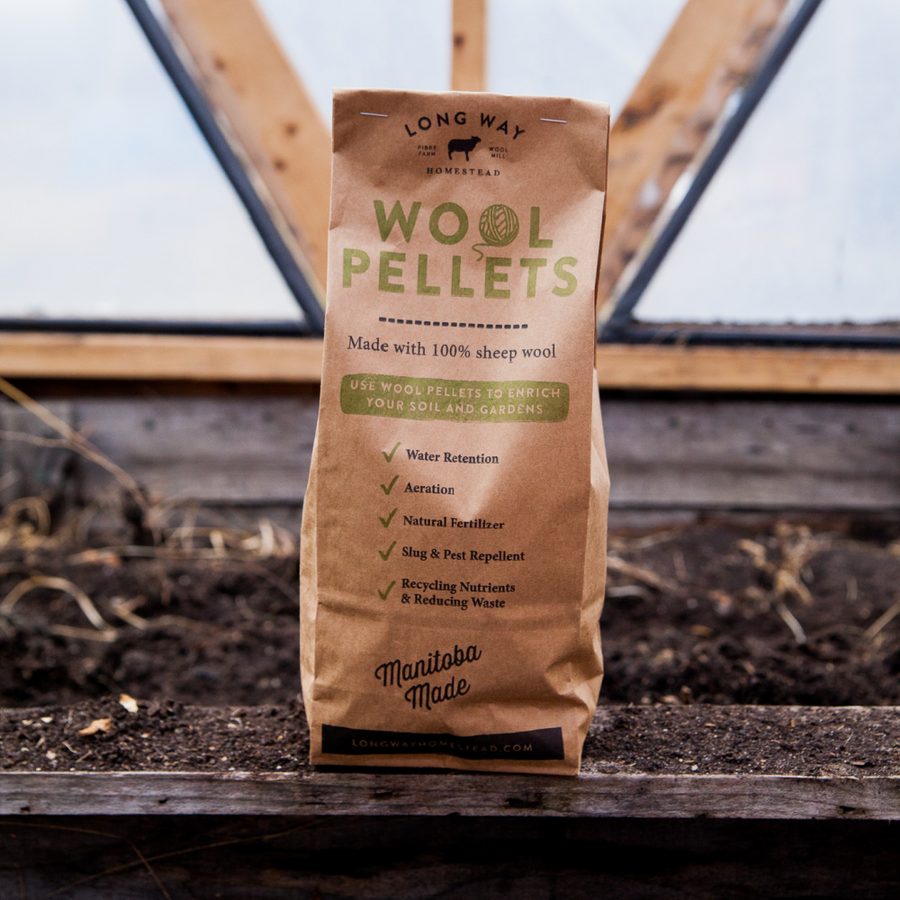 Long Way Homestead Wool Pellets