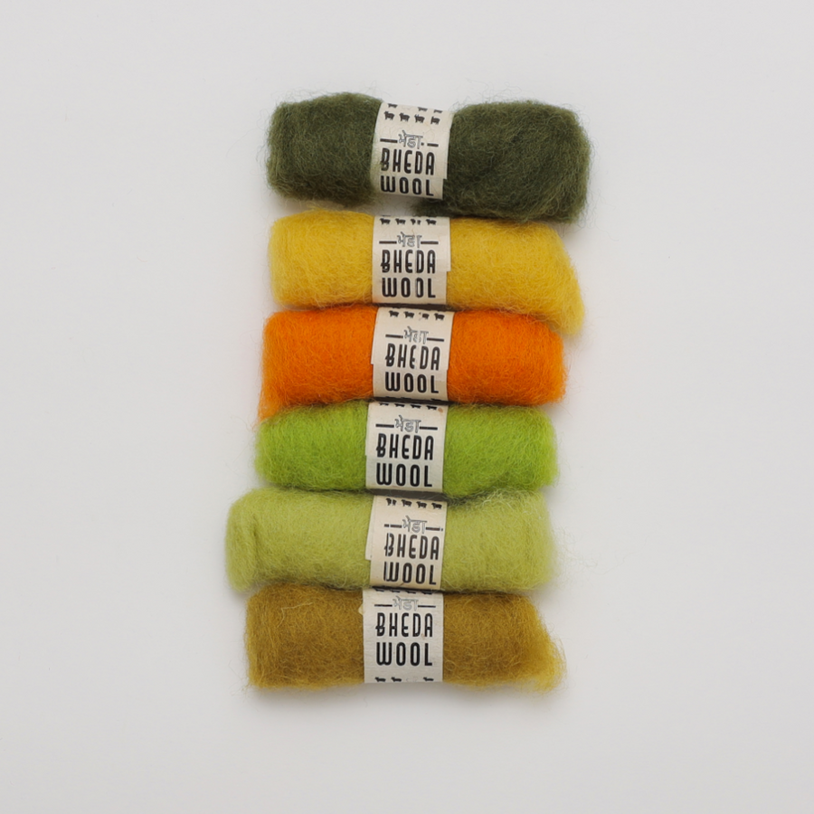 Bhedawool Felting Fibre Mini Packs
