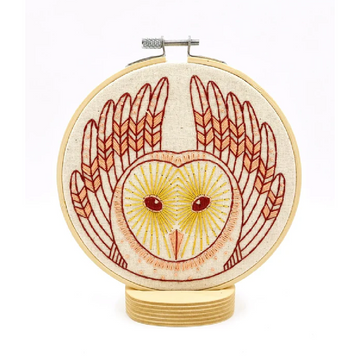 Hook, Line & Tinker Embroidery Kit | Barn Owl